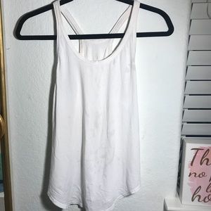 White lulu lemon tank top